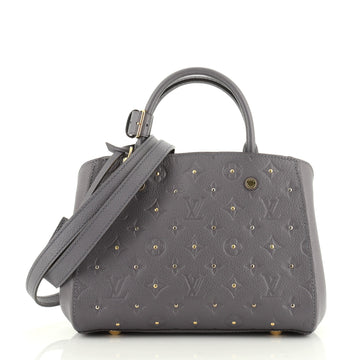 Louis Vuitton Montaigne Handbag Studded Monogram Empreinte Leather BB