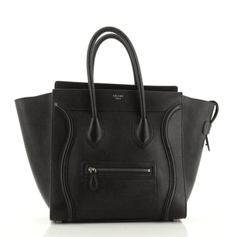 Celine Luggage Bag Grainy Leather Mini