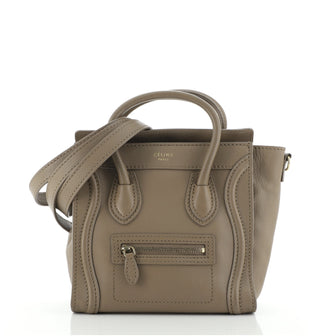 Celine Luggage Bag Smooth Leather Nano