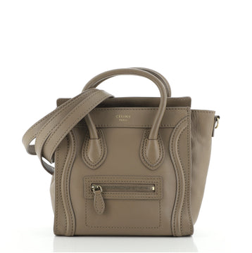 Celine Luggage Bag Smooth Leather Nano
