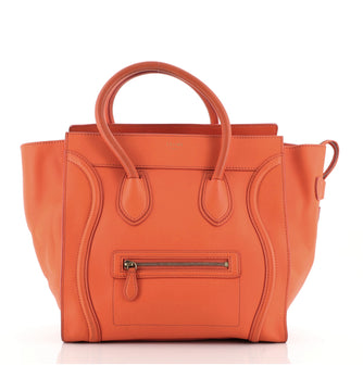 Celine Luggage Bag Smooth Leather Mini