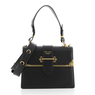 Prada Cahier Convertible Shoulder Bag City Calf and Saffiano Medium