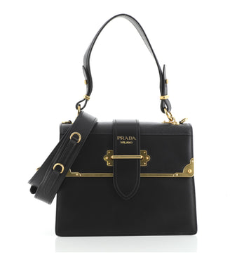 Prada Cahier Convertible Shoulder Bag City Calf and Saffiano Medium