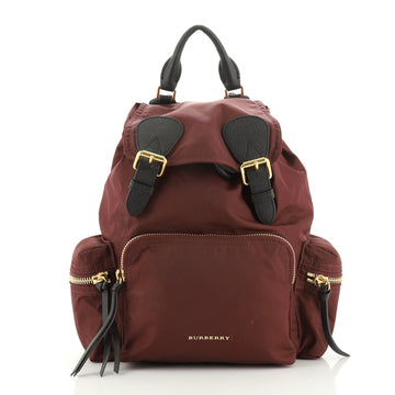 Burberry Rucksack Backpack Nylon with Leather Medium
