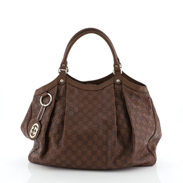 Gucci Sukey Tote Guccissima Leather Large