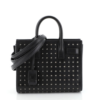 Saint Laurent Sac de Jour Bag Studded Leather Nano