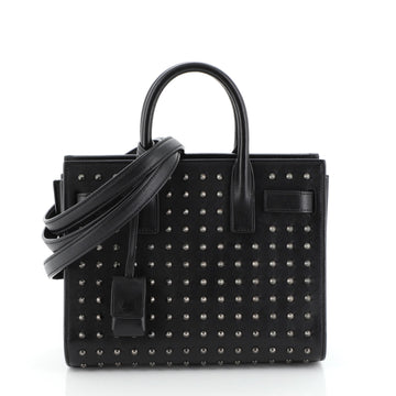 Saint Laurent Sac de Jour Bag Studded Leather Nano