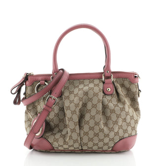 Gucci Sukey Top Handle Satchel GG Canvas Medium