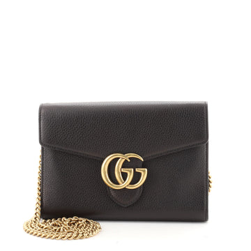 Gucci GG Marmont Chain Wallet Leather Mini