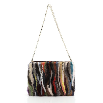 Triloubi Chain Bag Multicolor Fur Small