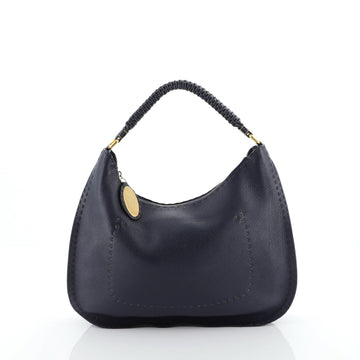Fendi Selleria Hobo Grainy Leather Large