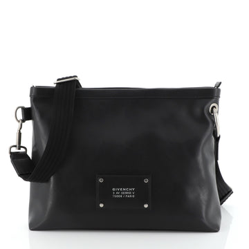Givenchy Logo Patch Messenger Bag Leather Medium