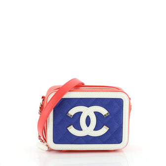 Chanel Filigree Vanity Clutch with Chain Quilted Caviar Mini