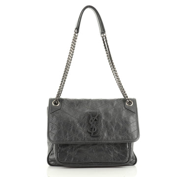Niki Chain Flap Bag Matelasse Chevron Leather Medium