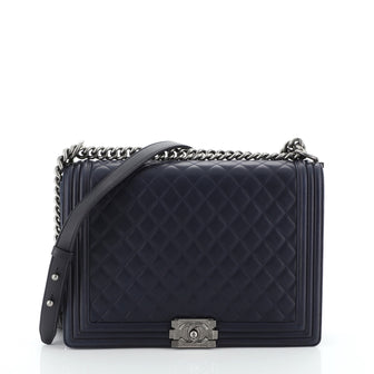 Chanel Boy Flap Bag Quilted Lambskin Large