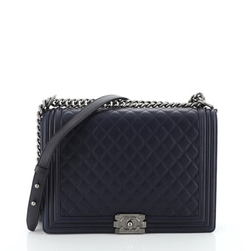 Chanel Boy Flap Bag Quilted Lambskin Large