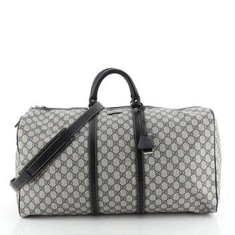 Gucci Rolling Duffle Bag GG Coated Canvas Large