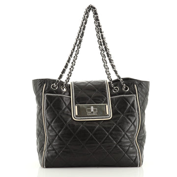 North South Mademoiselle Lock Tote Quilted Leather Large