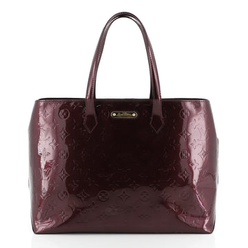 Louis Vuitton Wilshire Handbag Monogram Vernis MM