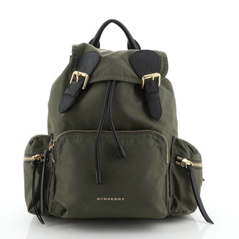 Rucksack Backpack Nylon with Leather Medium