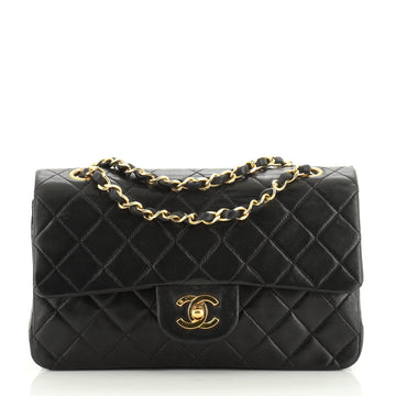 Chanel Vintage Classic Double Flap Bag Quilted Lambskin Small