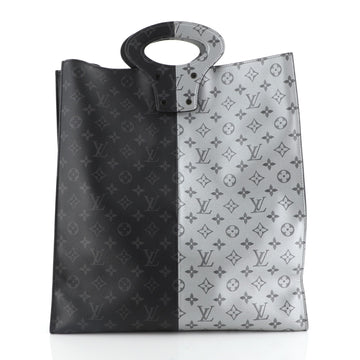 Louis Vuitton North South Tote Monogram Eclipse Split Canvas 