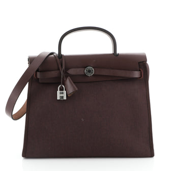 Herbag Zip Leather and Toile 31