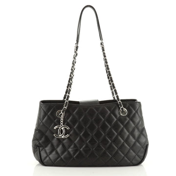 CC Charm Shopping Tote Quilted Lambskin Small