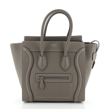 Celine Luggage Bag Grainy Leather Micro