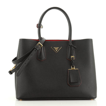 Prada Cuir Double Tote Saffiano Leather Medium