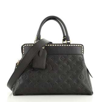 Louis Vuitton Vosges Handbag Whipstitch Monogram Empreinte Leather MM