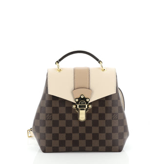 Louis Vuitton Clapton Backpack Damier and Leather 