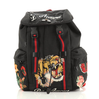 Gucci Techpack Backpack Embroidered Techno Canvas 