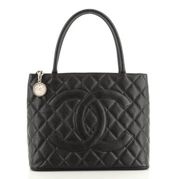 Chanel Medallion Tote Quilted Caviar 
