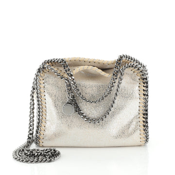 Stella McCartney Falabella Fold Over Crossbody Bag Shaggy Deer Tiny
