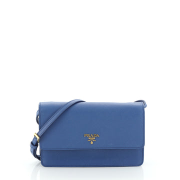 Prada Wallet Crossbody Saffiano Leather 