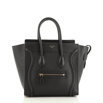 Celine Luggage Bag Smooth Leather Micro
