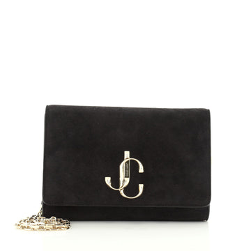 Jimmy Choo Varenne Chain Clutch Suede 