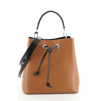Louis Vuitton Orange EPI Leather Neo Noe Bucket Bag