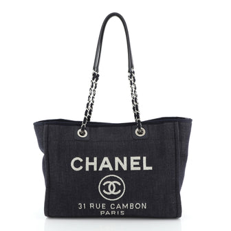 Chanel Deauville Tote Denim Small
