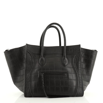 Phantom Bag Crocodile Embossed Leather Medium