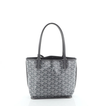 Anjou Reversible Tote Coated Canvas Mini