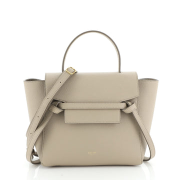 Belt Bag Textured Leather Nano
