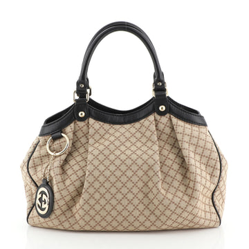 Gucci Sukey Tote Diamante Canvas Medium