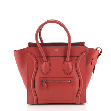 Celine Luggage Bag Grainy Leather Micro
