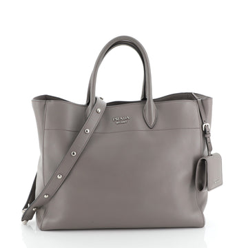 Prada Convertible Open Tote City Calfskin Medium