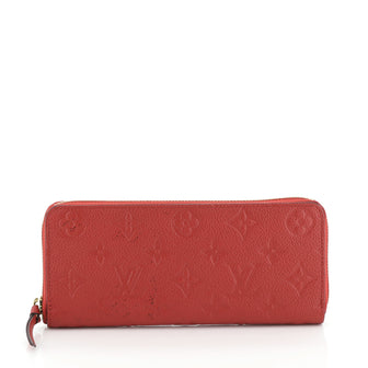 Louis Vuitton Clemence Wallet Monogram Empreinte Leather 