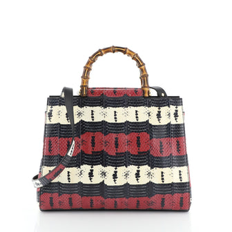 Gucci Nymphaea Top Handle Bag Python Medium