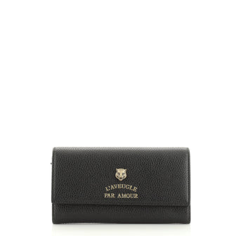 Gucci Animalier Wallet Leather Long