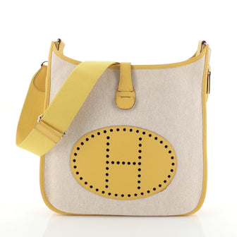 Hermes Evelyne Crossbody Gen III Toile and Leather PM